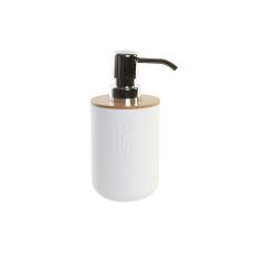 Tvåldispenser DKD Home Decor 7 x 9 x 15,5 cm Naturell Vit polypropen