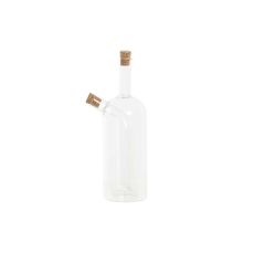 Oljeflaska DKD Home Decor 9 x 6,5 x 21,5 cm Transparent Kork 500 ml Borosilikatglas
