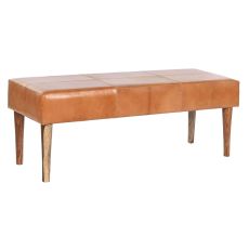 Sittpall DKD Home Decor Kamel Trä 122 x 41 x 46 cm