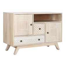 Skänk DKD Home Decor Vit Naturell Mangoträ 115 x 42 x 75 cm