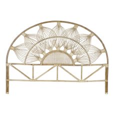 Sänggavel DKD Home Decor Brun Naturell 180 x 4 x 90 cm