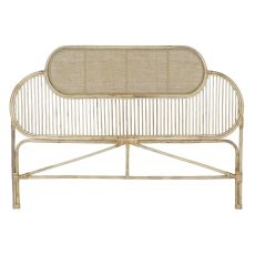 Sänggavel DKD Home Decor Brun Naturell 180 x 4 x 90 cm