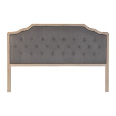 Sänggavel DKD Home Decor Mörkgrå Gummiträ 160 x 10 x 120 cm