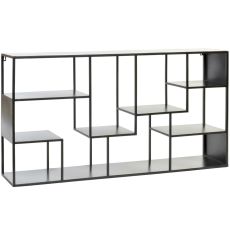 Bokhylla DKD Home Decor Svart Metall 120 x 20 x 60 cm