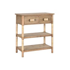 Console Home ESPRIT Ljusbrun Snöre Gran 80 x 35,5 x 90 cm