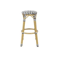 Sittpall Home ESPRIT Dvobarvna Metall syntetisk rattan 39,5 x 39,5 x 74,5 cm