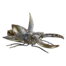 Prydnadsfigur Home ESPRIT Grå Multicolour Skalbaggar 22 x 14 x 11 cm