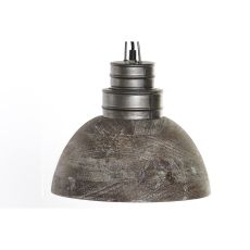 Taklampa Home ESPRIT Metall Mangoträ 25 W 29 x 29 x 28 cm