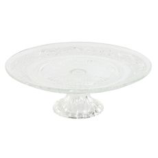Snacksbricka Home ESPRIT Transparent Glas 23 x 23 x 8 cm