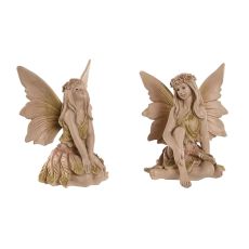 Prydnadsfigur Home ESPRIT Multicolour (2 antal)