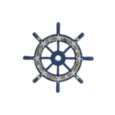 Väggdekoration Home ESPRIT Marinblå Roder Medelhavs 40,5 x 3 x 40,5 cm