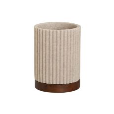 Glas Home ESPRIT Brun Beige Harts Akaciaträ 8 x 8 x 11 cm