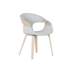 Matsalsstol Home ESPRIT Grå Polyester Trä 55,5 x 67,5 x 80,5 cm