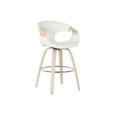 Sittpall Home ESPRIT Vit Trä 55,5 x 52,5 x 92,5 cm