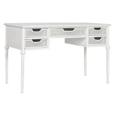 Skrivbord Home ESPRIT Vit Metall 122 x 50 x 76 cm