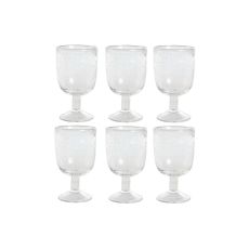 Glasset Home ESPRIT Transparent Glas 300 ml 8 x 8 x 14 cm (6 antal)