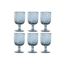 Glasset Home ESPRIT Blå Glas 300 ml 8 x 8 x 14 cm (6 antal)