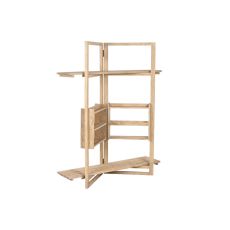 Bokhylla Home ESPRIT Naturell Mangoträ Trä MDF 130 x 35 x 160 cm