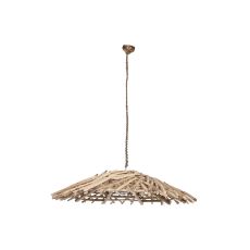 Taklampa Home ESPRIT Naturell Trä Eukalyptus trä 50 W 100 x 100 x 18 cm