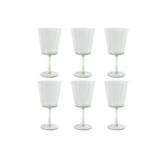 Glasset Home ESPRIT Grön Glas 9 x 9 x 17,8 cm (6 antal)