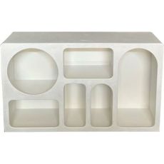 Skänk Home ESPRIT Vit Trä MDF 120 x 26 x 75 cm