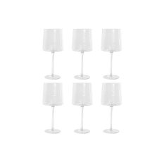Glasset Home ESPRIT Transparent Glas 9,6 x 9,6 x 22,5 cm (6 antal)