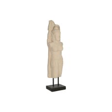 Prydnadsfigur Home ESPRIT Vit Svart Buddha 40 x 27 x 148 cm