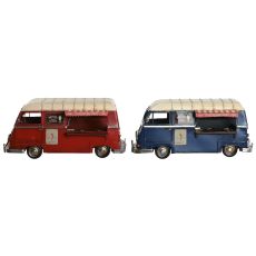 Prydnadsfigur Home ESPRIT Blå Röd Beige Vintage 33 x 17 x 16 cm (2 antal)