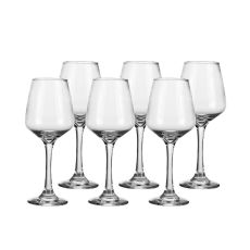 Set med vinglas Home ESPRIT Transparent Glas 360 ml (6 antal)