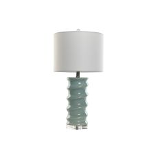 Bordslampa Home ESPRIT Vit Himmelsblå 50 W 220 V