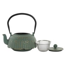 Tekanna Home ESPRIT Grön Bambu Rostfritt stål Järn 1 L