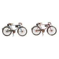 Prydnadsfigur Home ESPRIT Blå Röd Brons Vintage 28 x 6 x 15 cm (2 antal)