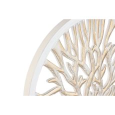 Prydnadsfigur Home ESPRIT Vit Beige Träd Avskalad