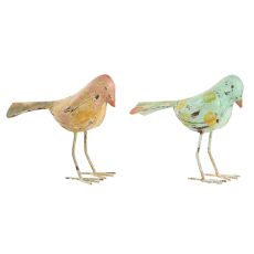 Prydnadsfigur Home ESPRIT Grön Rosa 26 x 9 x 24 cm (2 antal)