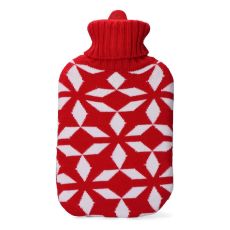 Varmvattenflaska EDM 76774 Rojo/Blanco Ylle 2 L