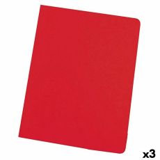 Set of Subfolders Elba Röd A4 50 Delar (3 antal)