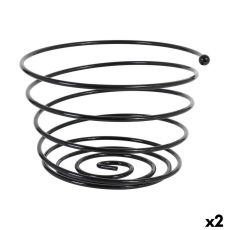 Fruktskål Viejo Valle Svart Spiral Ø 26 x 17 cm (2 antal)