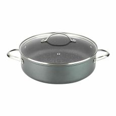 Kastrull med lock Fagor Grå Ø 28 cm Smitt aluminium