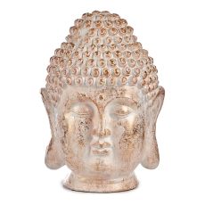 Dekorativ Trädgårdsfigur Ibergarden CC20431 Vit Gyllene Polyresin 31,5 x 50,5 x 35 cm Huvud Buddha