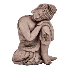 Dekorativ Trädgårdsfigur Ibergarden CC20446 Grå Polyresin 28,5 x 43,5 x 37 cm Buddha