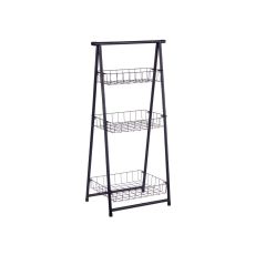 Bokhylla Kinvara CN-W2672C-A Svart Järn 44 x 31 x 90 cm