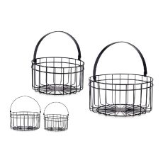 Korg Svart Metall 25 x 27 x 25 cm (2 pcs)