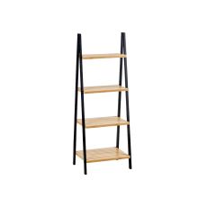 Badrumshyllor Berilo WR5504-4-425 Svart Naturell 40 x 109,3 x 30 cm