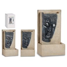 Szökőkút Buddha Brun Grå Harts (16 x 48 x 26,5 cm)