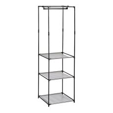 Garderob Kipit WR4205NB Svart Grå Järn Plast 43,5 x 160 x 50 cm