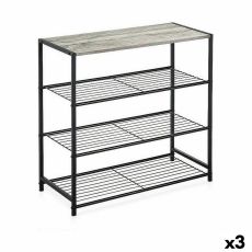 Bokhylla Confortime Svart Metall 60 x 30 x 63,5 cm (3 antal)