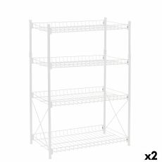 Bokhylla Confortime Metall Vit 52 x 34 x 86 cm (2 antal)
