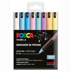Akrylfärgsmarkörpenna POSCA PC-1MR/8C Bakverk 0,7 mm 8 Delar