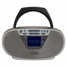 CD-Radio MP3 Aiwa BBTU500DAB/SL Silvrig FM