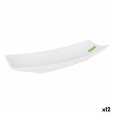 Bricka La Mediterránea Yummy Porslin Vit 35,3 x 12 x 5 cm (12 antal) (35,3 x 12 x 5 cm)